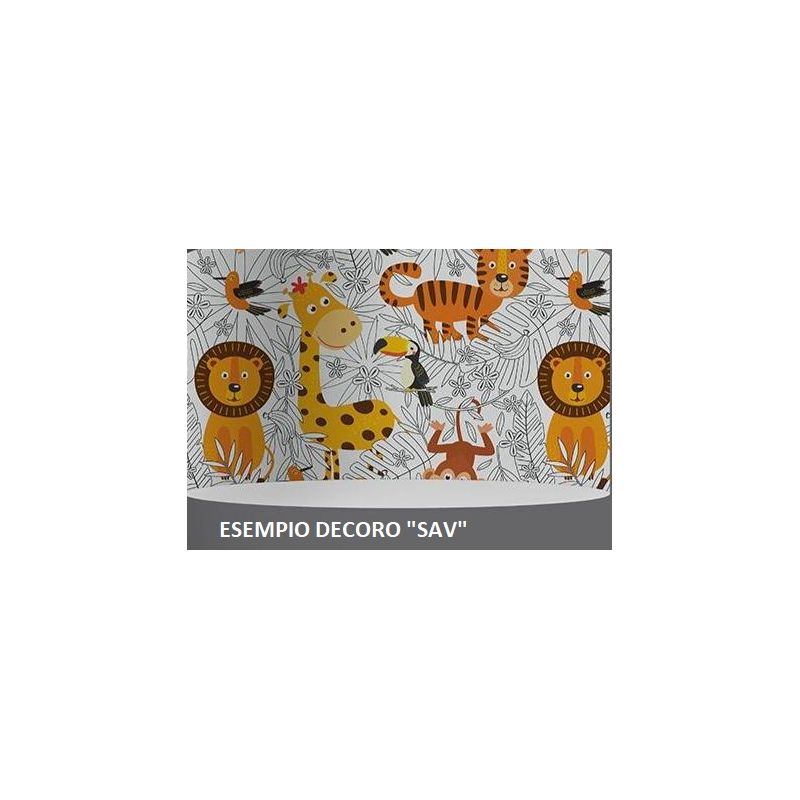 DECOKIDS APPLIQUE DA BAMBINI IN POLILUX CON SIMPATICHE GRAFICHE MADE IN ITALY DI LINEA ZERO Linea Zero - Cristalensi Shop Online