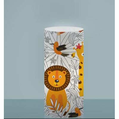 DECOKIDS LAMPADA DA TAVOLO IN POLILUX CON SIMPATICHE GRAFICHE PER CAMERETTE BIMBI DI LINEA ZERO Linea Zero - Cristalensi Shop On
