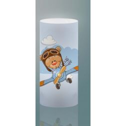 DECOKIDS LAMPADA DA TAVOLO IN POLILUX CON SIMPATICHE GRAFICHE PER CAMERETTE BIMBI DI LINEA ZERO Linea Zero - Cristalensi Shop On 2