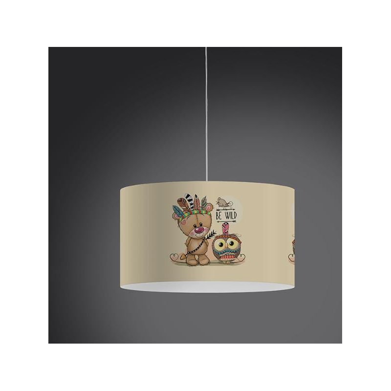 DECOKIDS LAMPADARIO DA BAMBINI IN POLILUX CON SIMPATICHE GRAFICHE MADE IN ITALY DI LINEA ZERO Linea Zero - Cristalensi Shop Onli