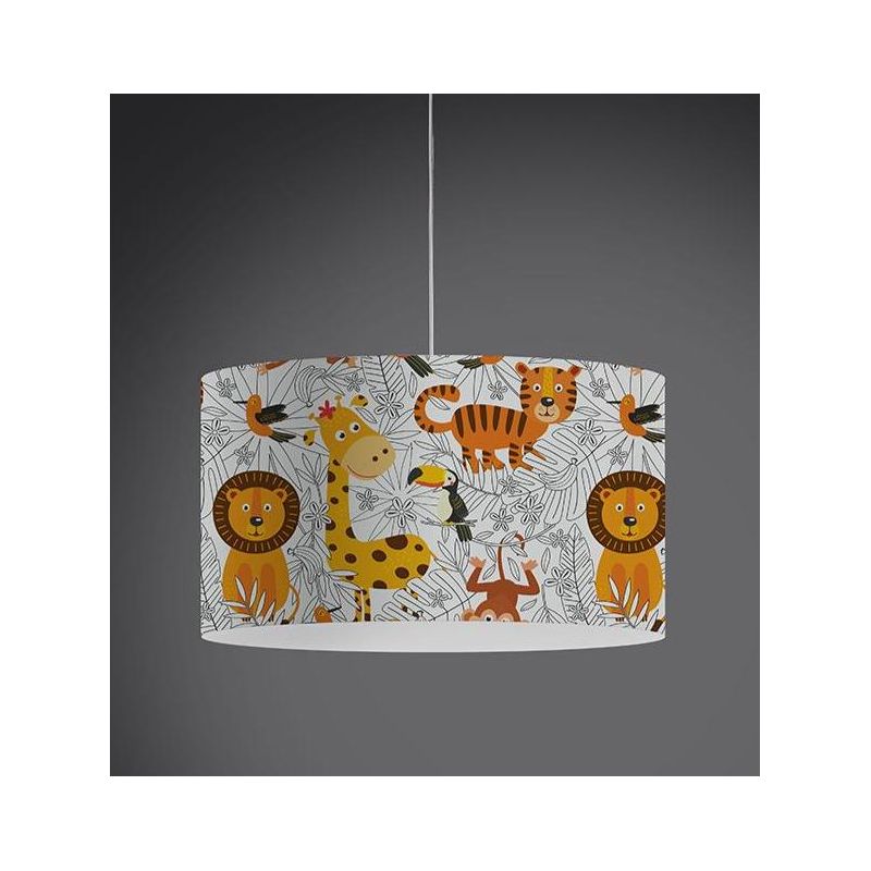 DECOKIDS LAMPADARIO DA BAMBINI IN POLILUX CON SIMPATICHE GRAFICHE MADE IN ITALY DI LINEA ZERO Linea Zero - Cristalensi Shop Onli