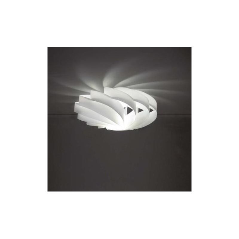 FLAT PLAFONIERA MODERNA CON DIAMETRO 40 CM IN POLILUX 6 COLORI DELLA LINEA ZERO Linea Zero - Cristalensi Shop Online