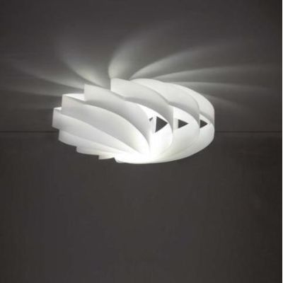 FLAT PLAFONIERA MODERNA CON DIAMETRO 40 CM IN POLILUX 6 COLORI DELLA LINEA ZERO Linea Zero - Cristalensi Shop Online