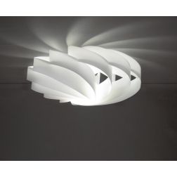 FLAT PLAFONIERA MODERNA CON DIAMETRO 50 CM IN POLILUX 6 COLORI DELLA LINEA ZERO Linea Zero - Cristalensi Shop Online