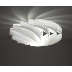 FLAT PLAFONIERA GRANDE CON DIAMETRO 70 CM IN POLILUX 6 COLORI MODERNA DELLA LINEA ZERO Linea Zero - Cristalensi Shop Online