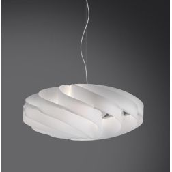 FLAT SOSPENSIONE DIAMETRO 50 CM IN POLILUX 6 COLORI PORTALAMPADE 1XE27 DI LINEA ZERO Linea Zero - Cristalensi Shop Online 2