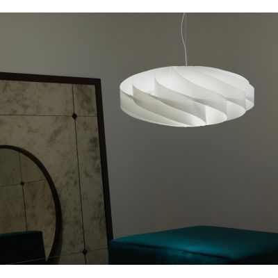 FLAT SOSPENSIONE DIAMETRO 50 CM IN POLILUX 6 COLORI PORTALAMPADE 1XE27 DI LINEA ZERO Linea Zero - Cristalensi Shop Online