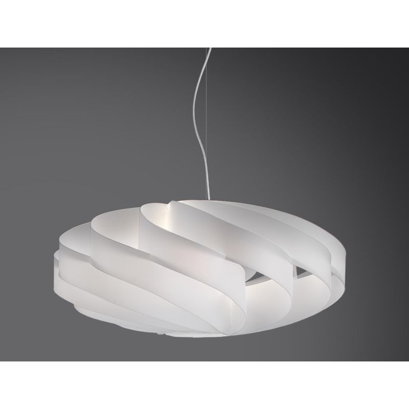 FLAT SOSPENSIONE GRANDE CON DIAMETRO 70 CM IN POLILUX 6 COLORI MODERNA DELLA LINEA ZERO Linea Zero - Cristalensi Shop Online