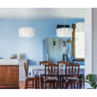 FOLIO LAMPADARIO A SOSPENSIONE DIAMETRO CM 50 IN POLILUX 5 COLORI ELEGANTE E MODERNO DELLA LINEA ZERO Linea Zero - Cristalensi S