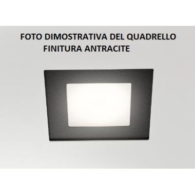 DEDALO PLAFONIERA 2 LUCI IN METALLO ANTRACITE CON QUADRELLI IN 8 COLORI A SCELTA LAMPADINE GX53 Illuminando - Cristalensi Shop O