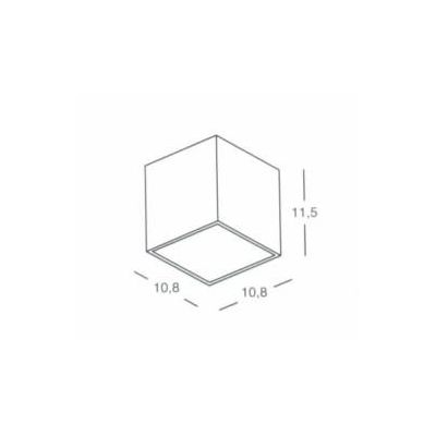 CUBO DA PARETE PER ESTERNO IP54 IN 4 FINITURE COLORE DI GEA LUCE GEA LUCE - Cristalensi Shop Online