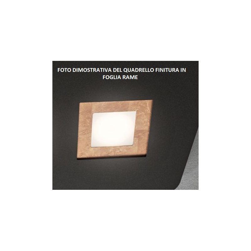 DEDALO PLAFONIERA 6 LUCI IN METALLO BIANCO CON QUADRELLI IN 8 COLORI A SCELTA LAMPADINE GX53 Illuminando - Cristalensi Shop Onli