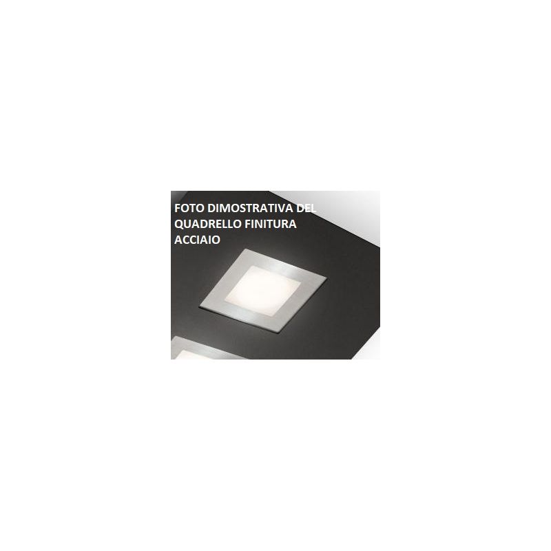 DEDALO PLAFONIERA 6 LUCI IN METALLO BIANCO CON QUADRELLI IN 8 COLORI A SCELTA LAMPADINE GX53 Illuminando - Cristalensi Shop Onli