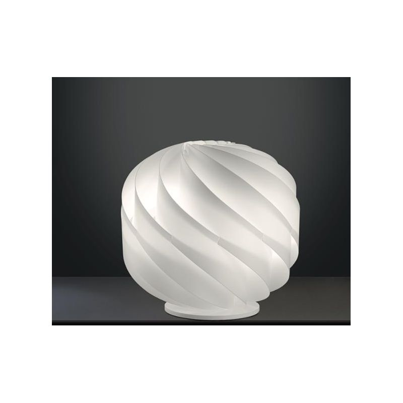 GLOBE LAMPADA DA TAVOLO DIAM CM 15 MODERNA IN POLILUX 6 COLORI CON BASE DI LINEA ZERO Linea Zero - Cristalensi Shop Online