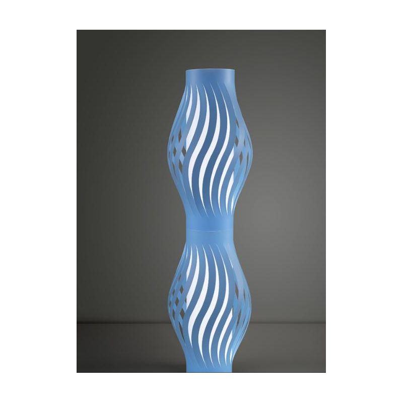 HELIOS PIANTANA CON ALTEZZA 123 CM IN 9 COLORI CON 2 PORTALAMPADE E27 DI LINEA ZERO MADE IN ITALY Linea Zero - Cristalensi Shop 