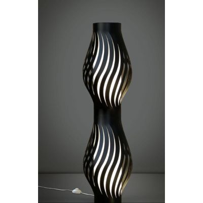HELIOS PIANTANA CON ALTEZZA 123 CM IN 9 COLORI CON 2 PORTALAMPADE E27 DI LINEA ZERO MADE IN ITALY Linea Zero - Cristalensi Shop 