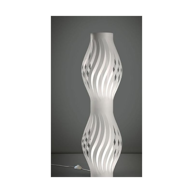 HELIOS PIANTANA CON ALTEZZA 123 CM IN 9 COLORI CON 2 PORTALAMPADE E27 DI LINEA ZERO MADE IN ITALY Linea Zero - Cristalensi Shop 