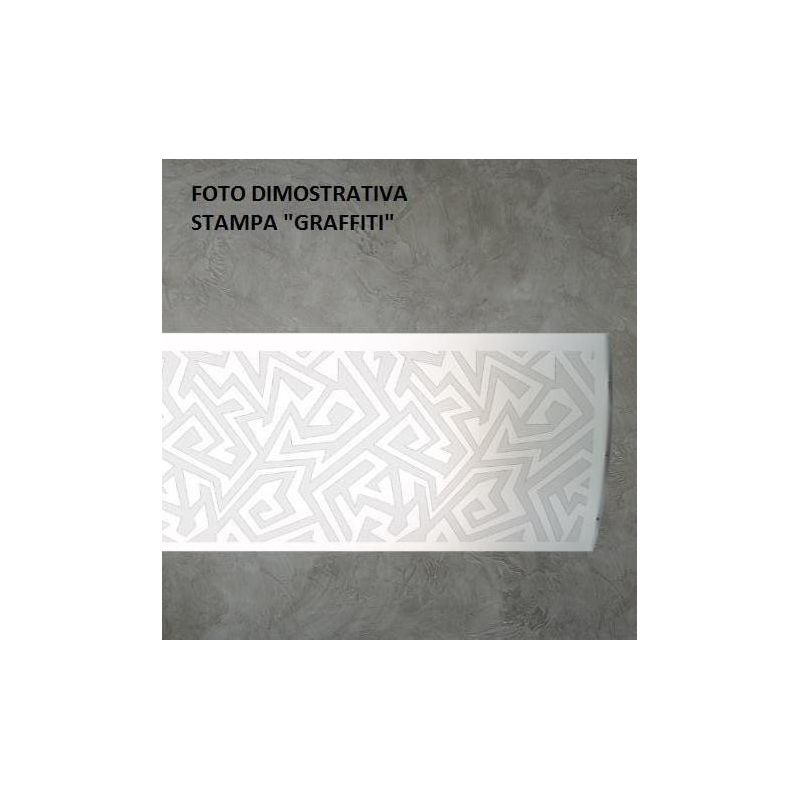 LITOS SOSPENSIONE LINEARE L157 IN POLILUX BIANCO OPPURE STAMPATO MODERNA DELLA LINEA ZERO Linea Zero - Cristalensi Shop Online