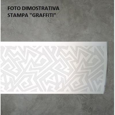 LITOS SOSPENSIONE LINEARE L157 IN POLILUX BIANCO OPPURE STAMPATO MODERNA DELLA LINEA ZERO Linea Zero - Cristalensi Shop Online
