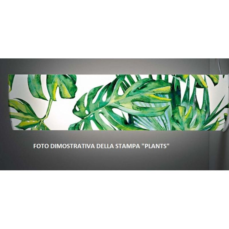 LITOS SOSPENSIONE LINEARE L157 IN POLILUX BIANCO OPPURE STAMPATO MODERNA DELLA LINEA ZERO Linea Zero - Cristalensi Shop Online