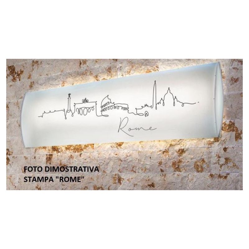 LITOS SOSPENSIONE LINEARE L157 IN POLILUX BIANCO OPPURE STAMPATO MODERNA DELLA LINEA ZERO Linea Zero - Cristalensi Shop Online