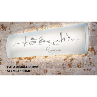 LITOS SOSPENSIONE LINEARE L157 IN POLILUX BIANCO OPPURE STAMPATO MODERNA DELLA LINEA ZERO Linea Zero - Cristalensi Shop Online