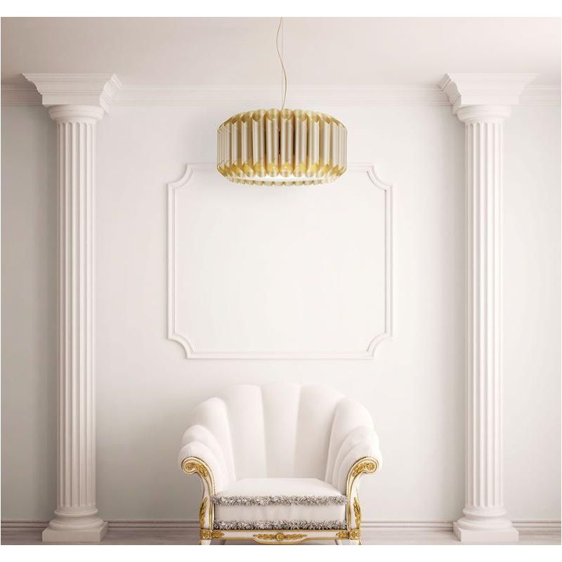 LOUISE S SOSPENSIONE IN POLILUX DESIGN MODERNO 5 COLORI DIAMETRO CM 50 DI LINEA ZERO Linea Zero - Cristalensi Shop Online