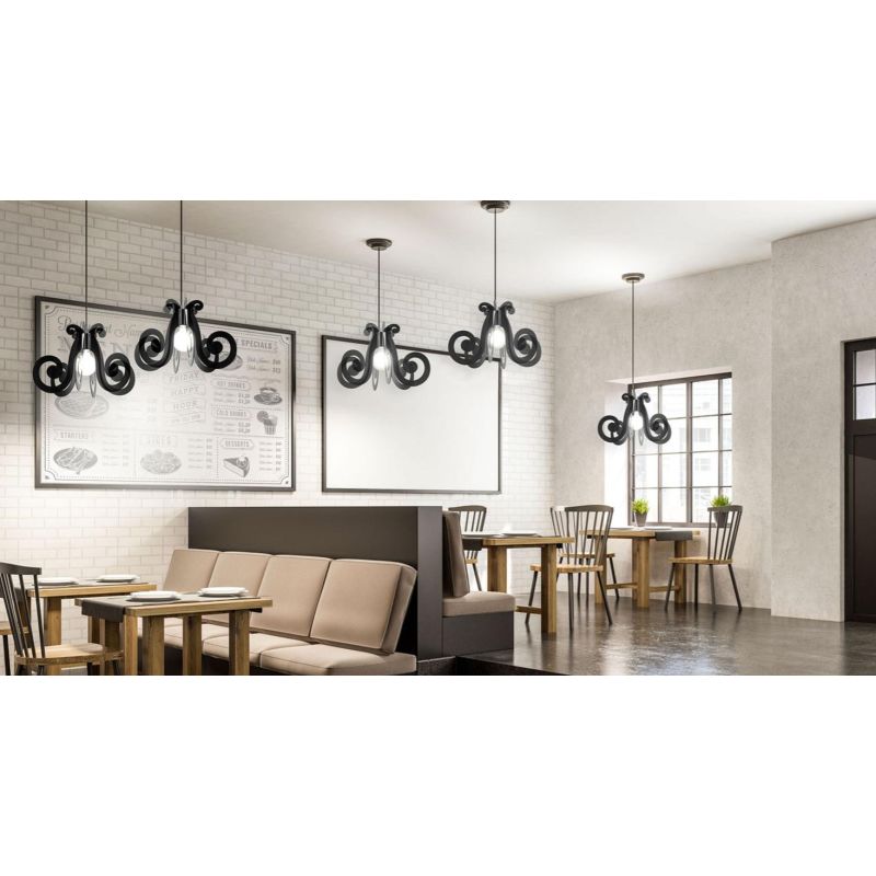 MIZAR LAMPADARIO A SOSPENSIONE MODERNO 4 COLORI IN METACRILATO DELLA LINEA ZERO MADE IN ITALY Linea Zero - Cristalensi Shop Onli