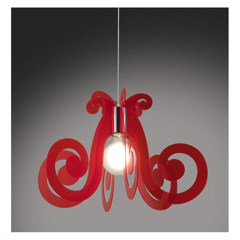 MIZAR LAMPADARIO A SOSPENSIONE MODERNO 4 COLORI IN METACRILATO DELLA LINEA ZERO MADE IN ITALY Linea Zero - Cristalensi Shop Onli