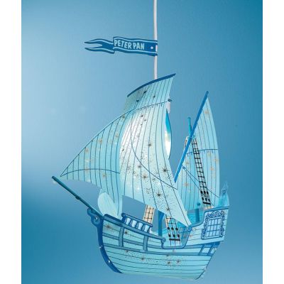 PETER PAN VELIERO A SOSPENSIONE PER BAMBINI IN POLILUX AZZURRO DI LINEA ZERO MADE IN ITALY Linea Zero - Cristalensi Shop Online