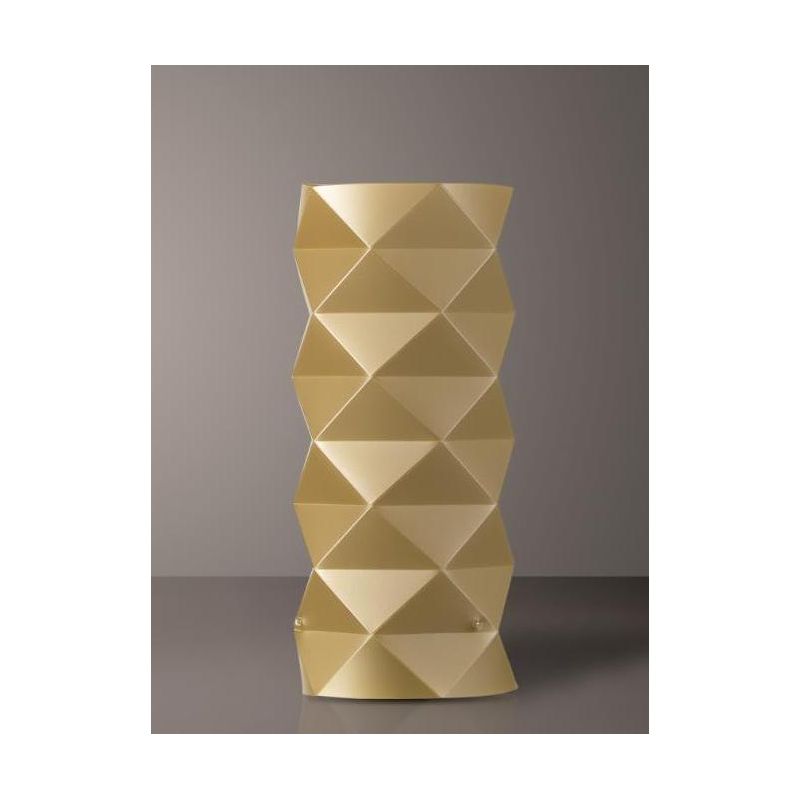 PRISMA LAMPADA DA TAVOLO H32 IN POLILUX 5 COLORI D13 CON SFACCETTATURE PIRAMIDALI DI LINEA ZERO Linea Zero - Cristalensi Shop On