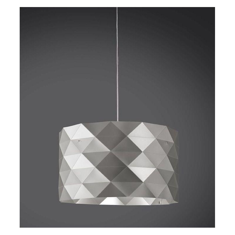 PRISMA LAMPADARIO A SOSPENSIONE D40 IN POLILUX CON SFACCETTATURE PIRAMIDALI 5 COLORI DI LINEA ZERO Linea Zero - Cristalensi Shop