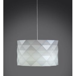 PRISMA LAMPADARIO A SOSPENSIONE D40 IN POLILUX CON SFACCETTATURE PIRAMIDALI 5 COLORI DI LINEA ZERO Linea Zero - Cristalensi Shop 2