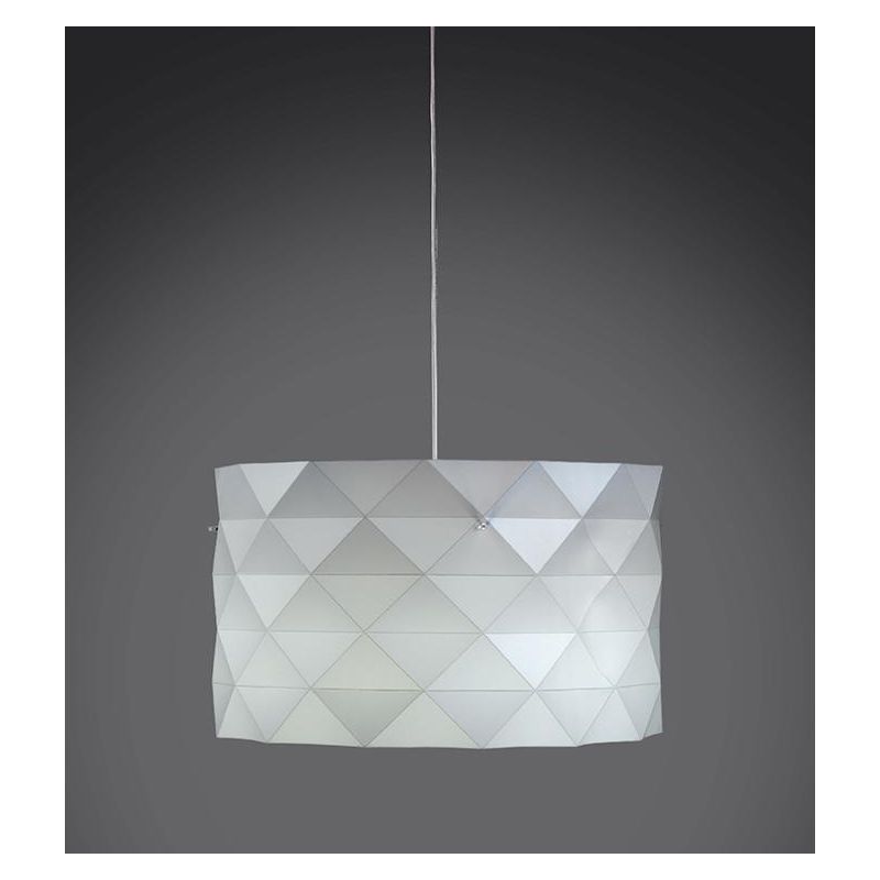 PRISMA LAMPADARIO A SOSPENSIONE D40 IN POLILUX CON SFACCETTATURE PIRAMIDALI 5 COLORI DI LINEA ZERO Linea Zero - Cristalensi Shop