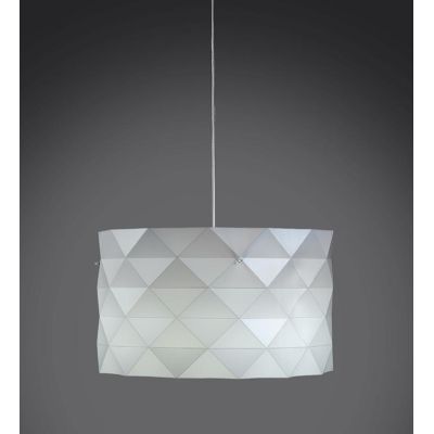 PRISMA LAMPADARIO A SOSPENSIONE D40 IN POLILUX CON SFACCETTATURE PIRAMIDALI 5 COLORI DI LINEA ZERO Linea Zero - Cristalensi Shop