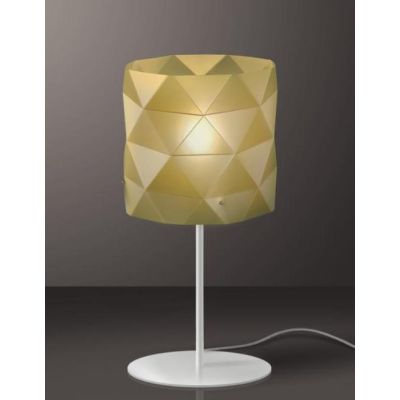 PRISMA LAMPADA DA TAVOLO H36 IN POLILUX 5 COLORI CON SFACCETTATURE PIRAMIDALI DI LINEA ZERO Linea Zero - Cristalensi Shop Online