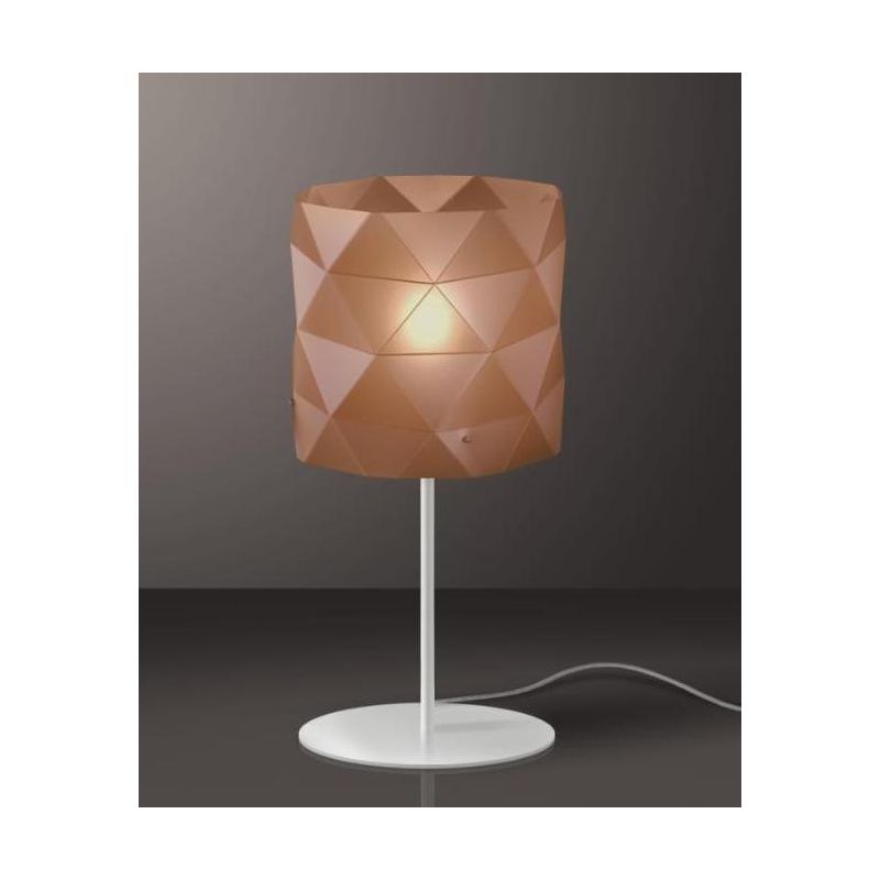PRISMA LAMPADA DA TAVOLO H36 IN POLILUX 5 COLORI CON SFACCETTATURE PIRAMIDALI DI LINEA ZERO Linea Zero - Cristalensi Shop Online