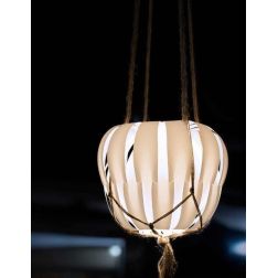 QUEEN LAMPADA A SOSPENSIONE D29 PER ESTERNI IP67 IN POLILUX BIANCO CON CORDA DI LINEA ZERO Linea Zero - Cristalensi Shop Online 2