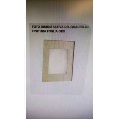 QUADRELLO FOGLIA ORO PER DEDALO  - Cristalensi Shop Online