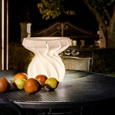 TAM TAM LAMPADA DA TERRA D28 PER ESTERNI IP67 IN POLILUX BIANCO DESIGN MODERNO DI LINEA ZERO Linea Zero - Cristalensi Shop Onlin