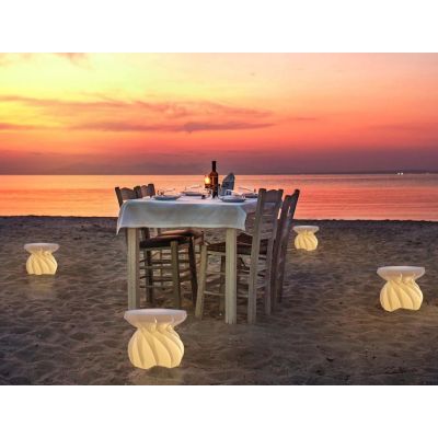 TAM TAM LAMPADA DA TERRA D38 PER ESTERNI IP67 IN POLILUX BIANCO DESIGN MODERNO DI LINEA ZERO Linea Zero - Cristalensi Shop Onlin