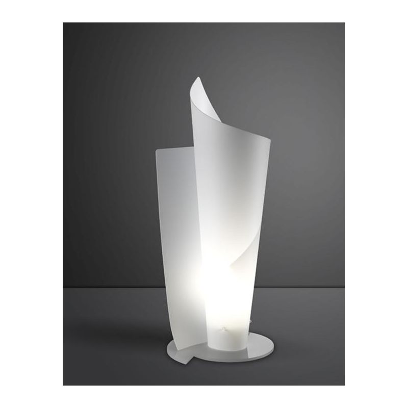 VELA LAMPADA DA TAVOLO D19 IN POLILUX 5 COLORI MODERNA PRODOTTA IN ITALIA DALLA LINEA ZERO Linea Zero - Cristalensi Shop Online