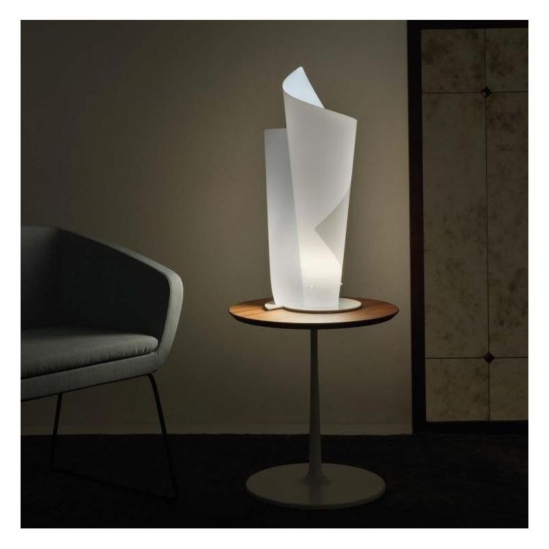 VELA LAMPADA DA TAVOLO D27 IN POLILUX 5 COLORI MODERNA PRODOTTA IN ITALIA DALLA LINEA ZERO Linea Zero - Cristalensi Shop Online