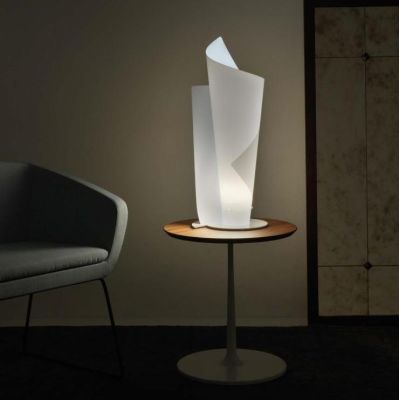 VELA LAMPADA DA TAVOLO D27 IN POLILUX 5 COLORI MODERNA PRODOTTA IN ITALIA DALLA LINEA ZERO Linea Zero - Cristalensi Shop Online