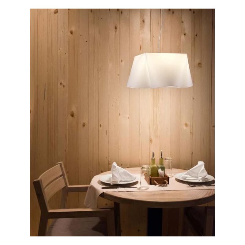 WANDA LAMPADARIO A SOSPENSIONE IN 5 COLORI IN POLILUX DESIGN MODERNO DI LINEA ZERO Linea Zero - Cristalensi Shop Online