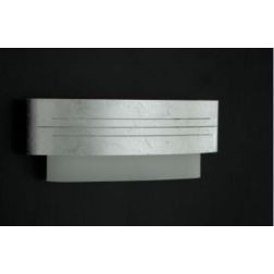 EMMA APPLIQUE MODERNA LARGHEZZA 50 CM IN METALLO 4 FINITURE E VETRO LAMPADINE 2XE27 Padana Lampadari - Cristalensi Shop Online 2