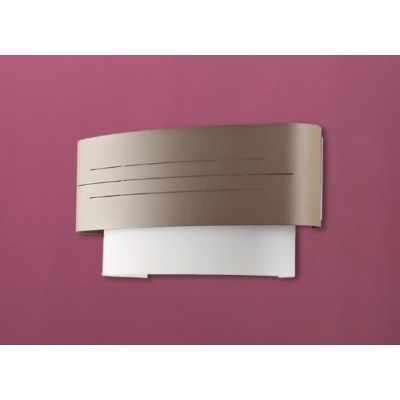 EMMA APPLIQUE MODERNA LARGHEZZA 50 CM IN METALLO 4 FINITURE E VETRO LAMPADINE 2XE27 Padana Lampadari - Cristalensi Shop Online