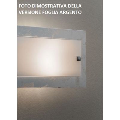 ALEXIA PLAFONIERA MODERNA CM 45X45 CON VETRO BIANCO E VETRO DECORATO 4 FINITURE Padana Lampadari - Cristalensi Shop Online