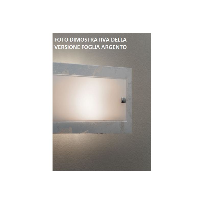 ALEXIA PLAFONIERA MODERNA CM 35X35 CON VETRO BIANCO E VETRO DECORATO 4 FINITURE Padana Lampadari - Cristalensi Shop Online