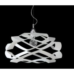 FLY SOSPENSIONE DIAMETRO CM 55 IN 5 FINITURE COLORE CON LAMPADINA E27 A VISTA MODERNA Padana Lampadari - Cristalensi Shop Online 2